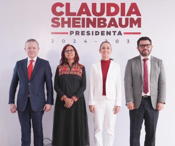 Claudia Sheinbaum presenta a Arturo Zaldívar, Carlos Torres y Leticia Ramírez como integrantes de su gabinete