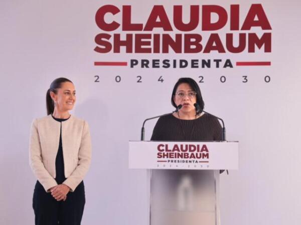 Claudia Sheinbaum presenta a Emilia Esther Calleja Alor como la primera mujer directora de la CFE