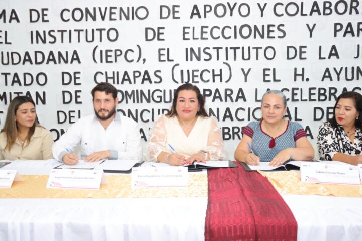 Firman convenio para realizar concurso nacional de oratoria “Dr. Belisario Domínguez Palencia”