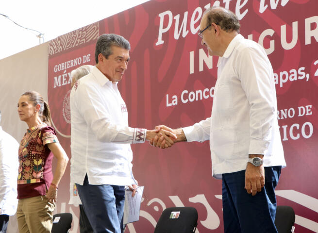 Puente La Concordia impulsado por AMLO traerá progreso, bienestar y paz social: Rutilio Escandón