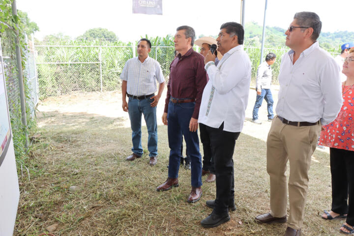 En Villa Corzo, Rutilio Escandón inaugura Planta de Tratamiento de Aguas Residuales de San Pedro Buenavista