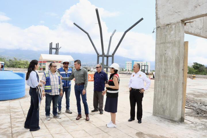 Rutilio Escandón supervisa obra del Parque Morelos Bicentenario; registra avance de aproximadamente 80 %