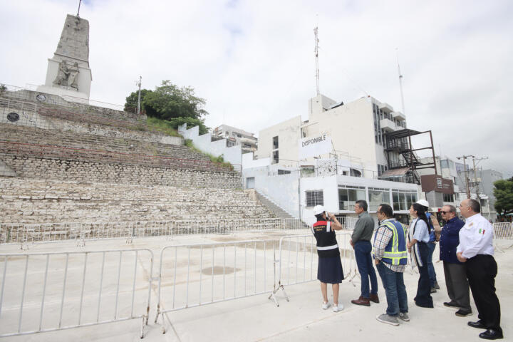 Rutilio Escandón supervisa obra del Parque Morelos Bicentenario; registra avance de aproximadamente 80 %