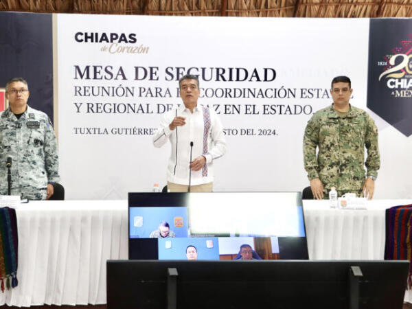 Exhorta Rutilio Escandón a la población chiapaneca a reforzar protocolos preventivos ante sismos