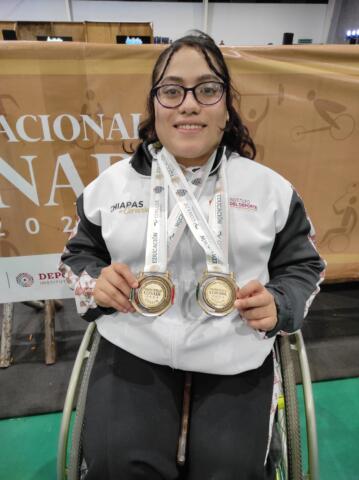 Fabiola Pérez Zenteno logra dos medallas de oro en los Paranacionales Conade 2024