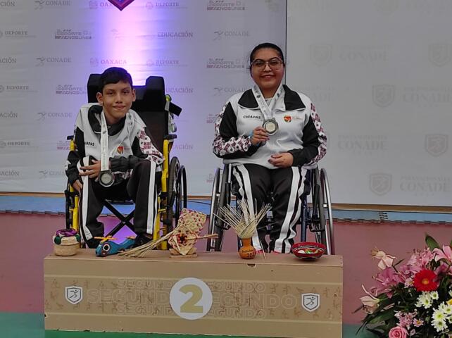 Selección Chiapas de natación y boccia ganan siete medallas en Paranacionales Conade 2024