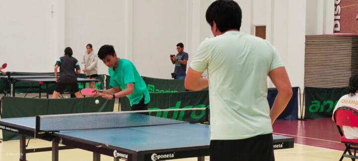 Se realizó el Selectivo Estatal de Primera Fuerza de Tenis de Mesa en el gimnasio “Chiapas de Corazón”