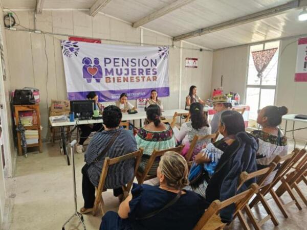 En Chiapas avanza registro a Pensión Mujeres Bienestar; en curso, programa Salud Casa por Casa