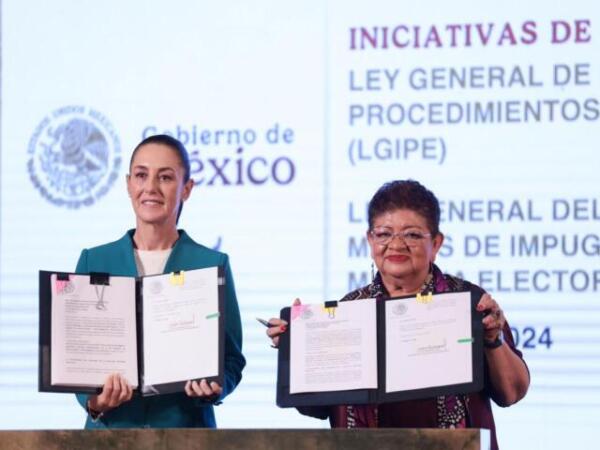 Avanza Reforma Judicial con leyes secundarias: presidenta Claudia Sheinbaum envía al Congreso de la Unión dos iniciativas en materia electoral