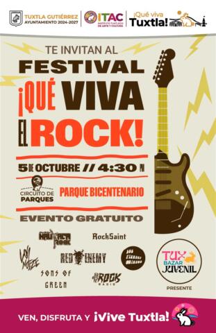 ¡Gran Festival ¡Qué viva el rock! este sábado