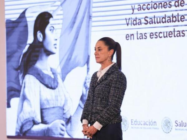 Presidenta Claudia Sheinbaum anuncia lineamientos de vida saludable para promover alimentación sana en todas las escuelas del país