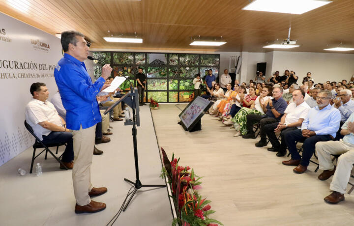 En Tapachula, Rutilio Escandón inaugura Parque Temático del Mango Ataulfo