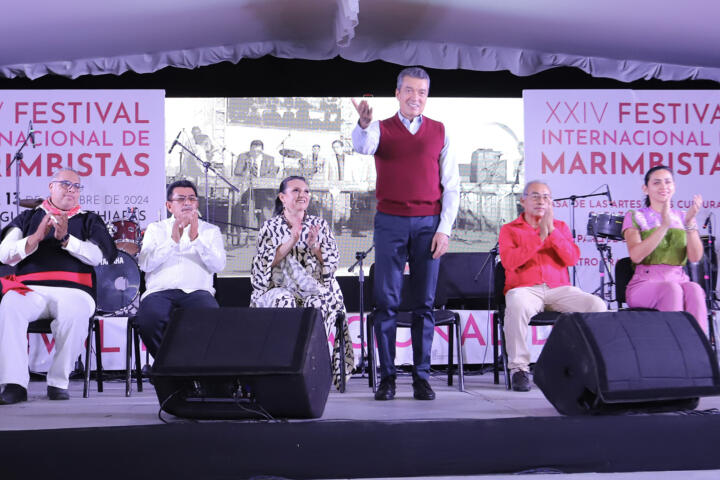 Inaugura Rutilio Escandón el XXIV Festival Internacional de Marimbistas