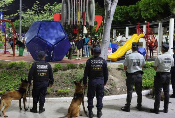 GN y SSyPC realizan acciones de prevención del delito y proximidad social en el centro de Tuxtla Gutiérrez