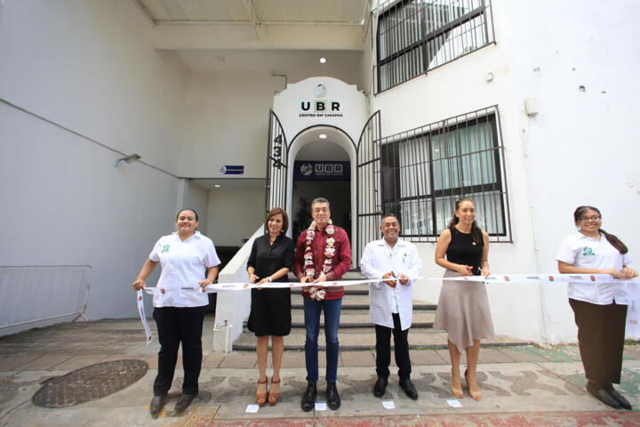 En Tuxtla, Rutilio Escandón inaugura Unidad Básica de Rehabilitación Centro del DIF Chiapas