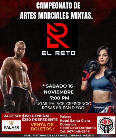 Se realizará la 10ª edición del Campeonato de Artes Marciales “El Reto”