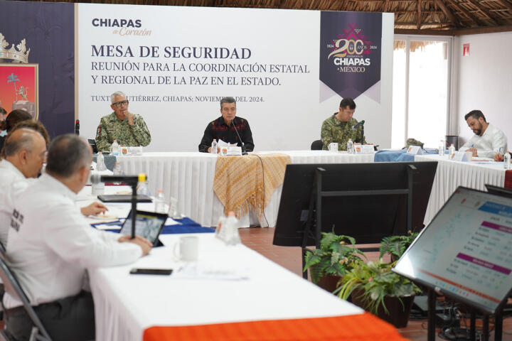 Reconoce Federación al Gobierno de Chiapas por avances en la estrategia de la Mesa de Seguridad