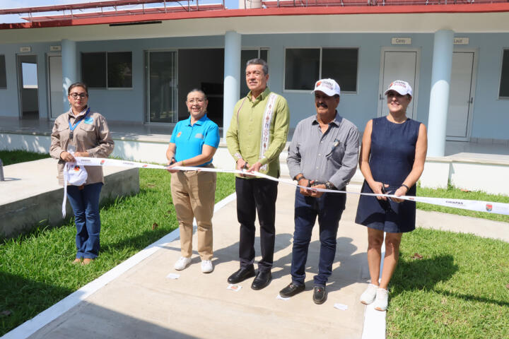 Rutilio Escandón entrega rehabilitación de tortugueros de Puerto Arista, Boca del Cielo, Costa Azul y Barra Zacapulco