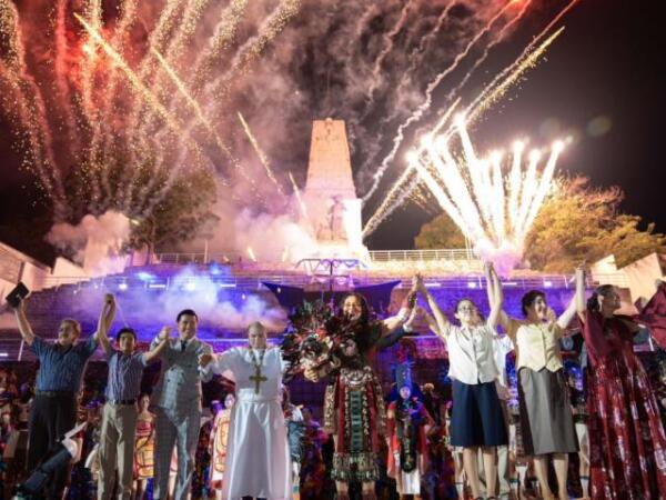 Junto a las familias chiapanecas, Eduardo Ramírez clausuró el Festival "El Mequé"