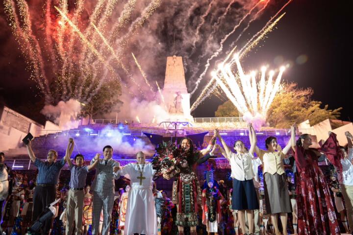 Junto a las familias chiapanecas, Eduardo Ramírez clausuró el Festival "El Mequé"