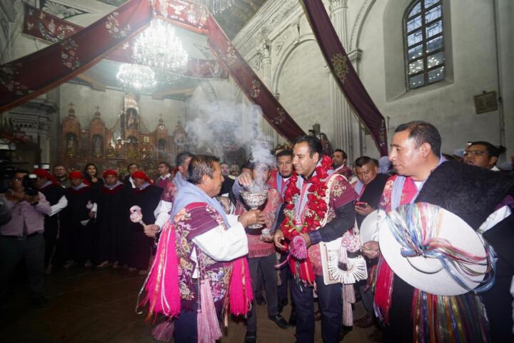 En ceremonia tradicional, Eduardo Ramírez recibe la bendición para dirigir su gobierno con firmeza, certeza y sabiduría