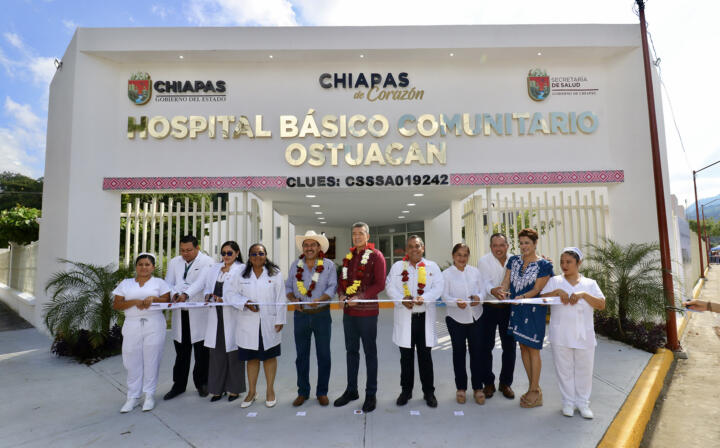 Inaugura Rutilio Escandón reconversión del Hospital Básico Comunitario de Ostuacán