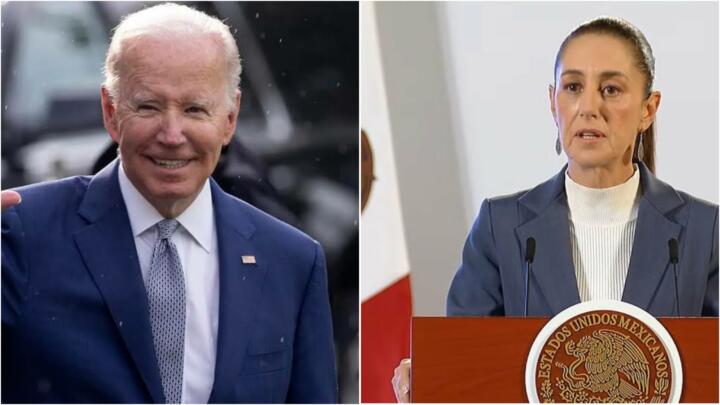 Joe Biden le agradeció a Claudia Sheinbaum por haber incautado más de una tonelada de fentanilo en México