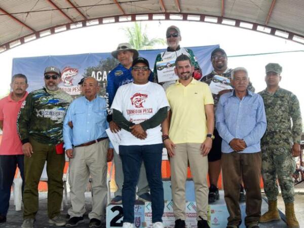 Indeporte, presente en el Torneo de Pesca de Robalo 2024 en Acapetahua