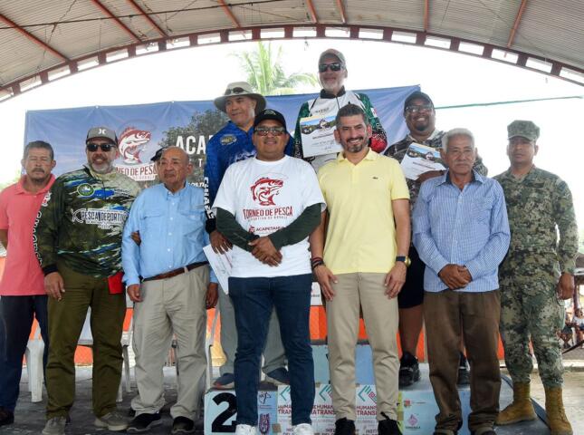 Indeporte, presente en el Torneo de Pesca de Robalo 2024 en Acapetahua