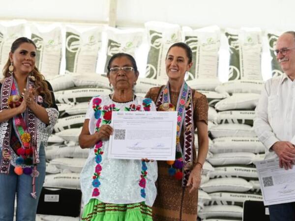 El Programa de Fertilizantes Gratuitos ya es un derecho constitucional de las y los campesinos: Presidenta Claudia Sheinbaum