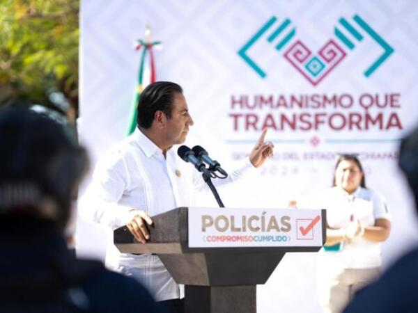 Constata Eduardo Ramírez incremento salarial a policías y reafirma compromiso con la seguridad de Chiapas