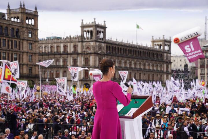 “Estoy dedicada en cuerpo y alma al bien de nuestro pueblo y de nuestra nación”: presidenta Claudia Sheinbaum rinde informe por los 100 días del segundo piso de la Cuarta Transformación