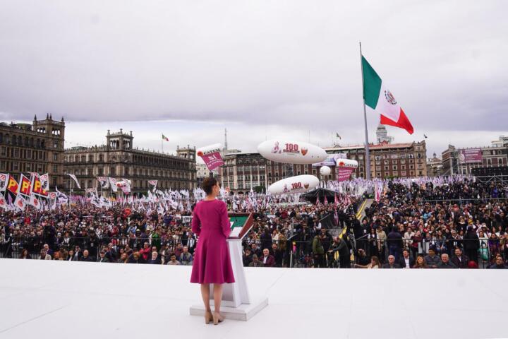 “Estoy dedicada en cuerpo y alma al bien de nuestro pueblo y de nuestra nación”: presidenta Claudia Sheinbaum rinde informe por los 100 días del segundo piso de la Cuarta Transformación