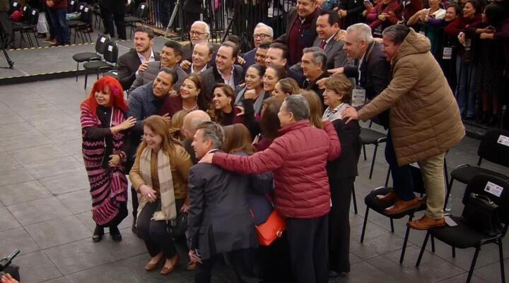 Asiste Eduardo Ramírez al informe de los 100 días de gobierno de la presidenta Claudia Sheinbaum