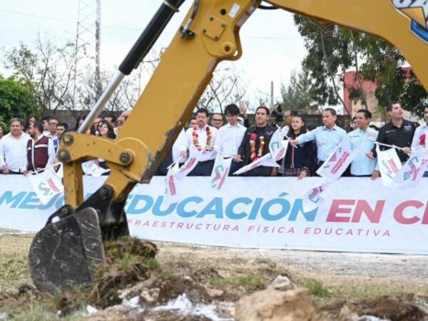 Arranca Eduardo Ramírez eje de Infraestructura Educativa con inicio de obras en escuelas de Comitán