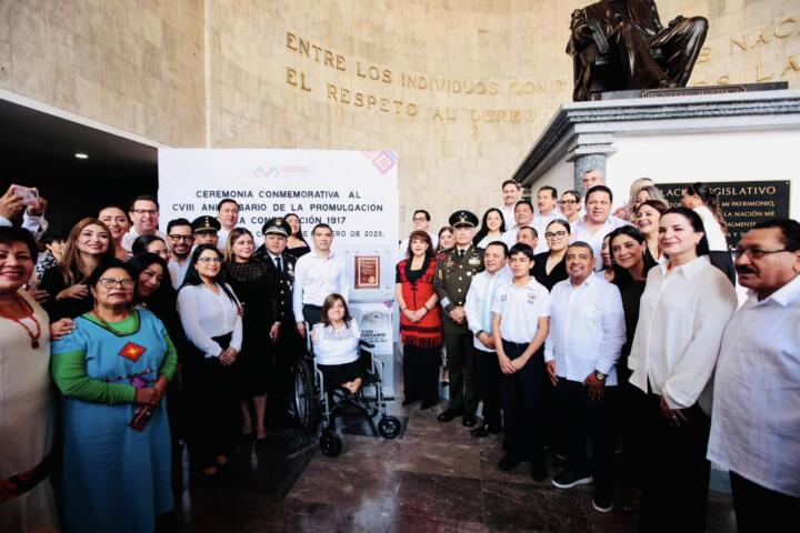 Javier Jiménez conmemora el 108° aniversario de la Constitución en el Congreso de Chiapas