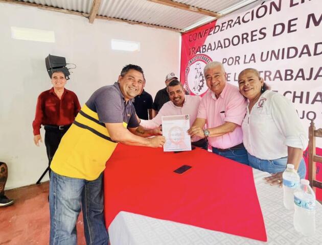 Javier Jiménez se reúne con la Confederación Libertad de Trabajadores de México en Mazatán