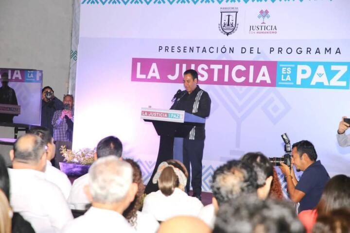 Javier Jiménez respalda campaña “La justicia es la paz” en Chiapas