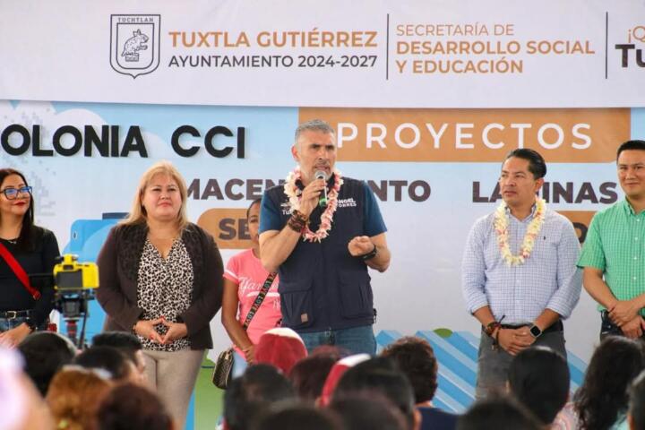 Continuamos con proyectos "Almacenamiento Seguro" y "Láminas para una Mejor Vivienda", en Tuxtla: Angel Torres