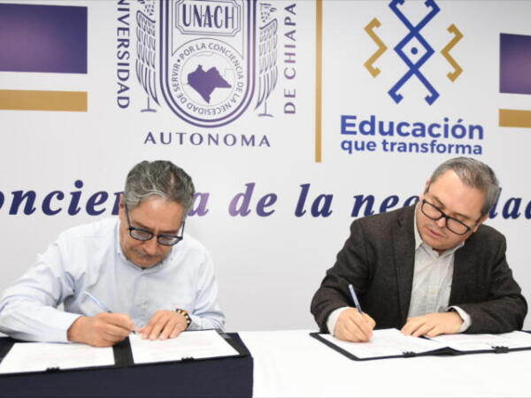 Suscriben convenio de colaboración UNACH y el Archivo General del Estado