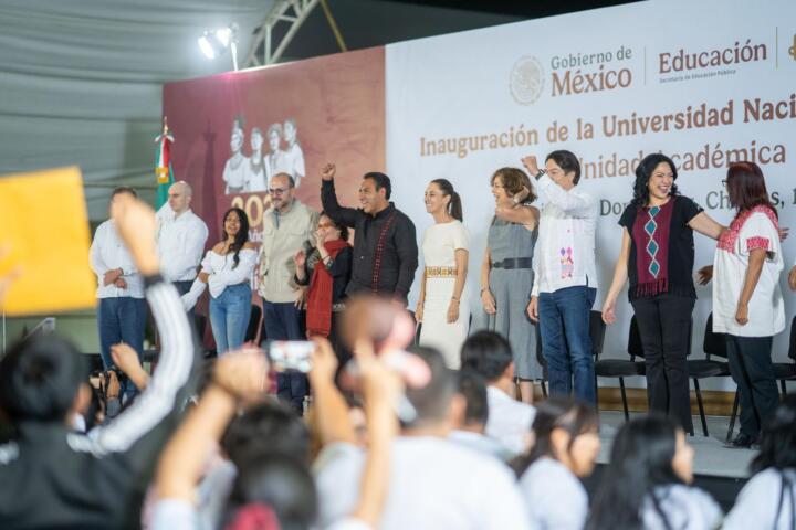 En Comitán, Eduardo Ramírez acompaña a Claudia Sheinbaum en apertura de la Universidad Nacional Rosario Castellanos