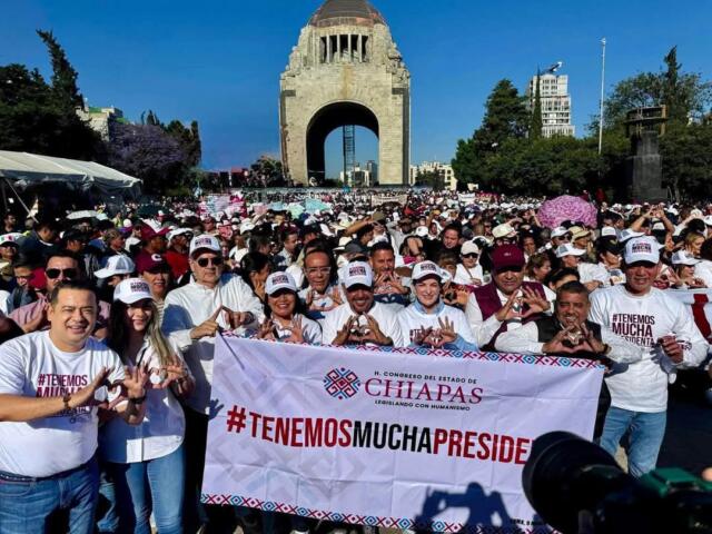 Javier Jiménez reafirma su respaldo a Claudia Sheinbaum en asamblea informativa en el Zócalo