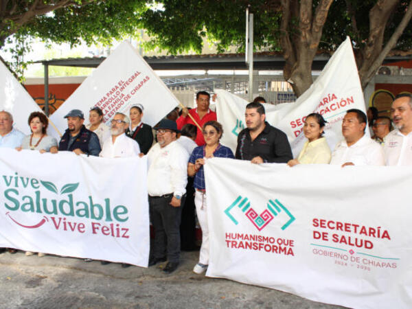 Arranca en Chiapas la Estrategia Nacional: "Vive Saludable, Vive Feliz”