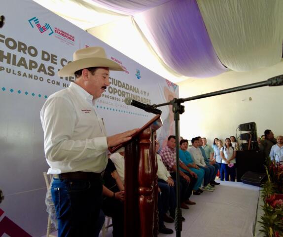 Chiapas perfila un modelo agroalimentario sostenible en Foro de Consulta Ciudadana en Arriaga