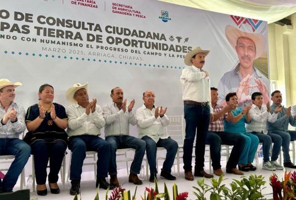 Chiapas perfila un modelo agroalimentario sostenible en Foro de Consulta Ciudadana en Arriaga