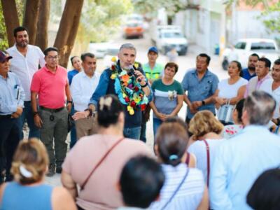 San Pedro Progresivo se está transformando con la pavimentación de calles: Angel Torres