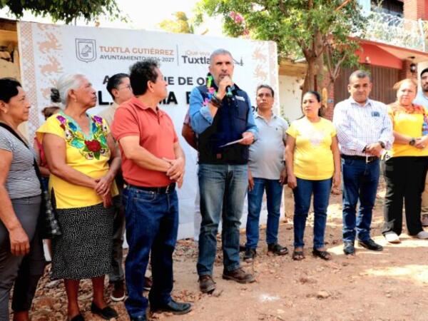 Llegan Calles Felices a la colonia Loma Bonita, en Tuxtla