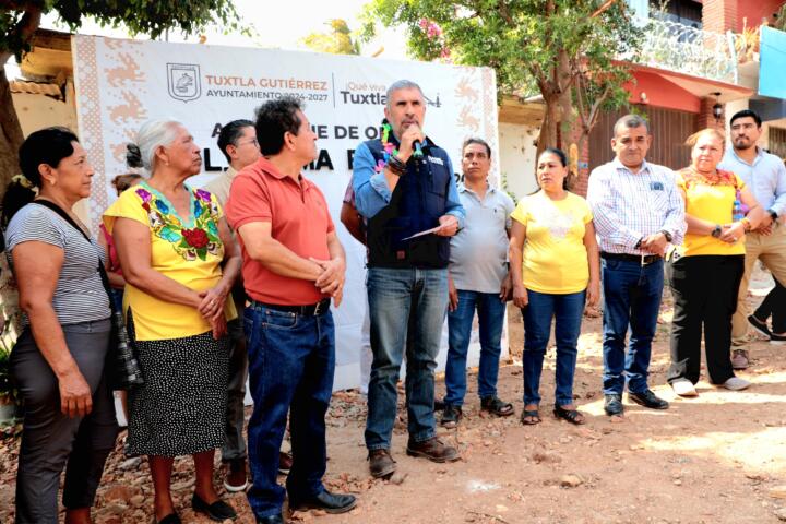 Llegan Calles Felices a la colonia Loma Bonita, en Tuxtla