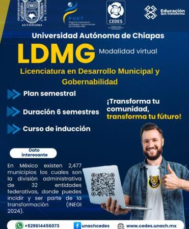 Sé parte de la licenciatura en Desarrollo Municipal y Gobernabilidad