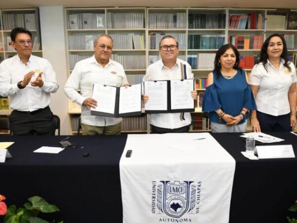 Impulsarán UNACH y CMIC acciones en favor de la formación profesional de los jóvenes